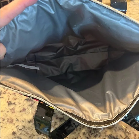 dELiA*s Colorful Graphic Tote with Black Handles - Picture 7 of 7